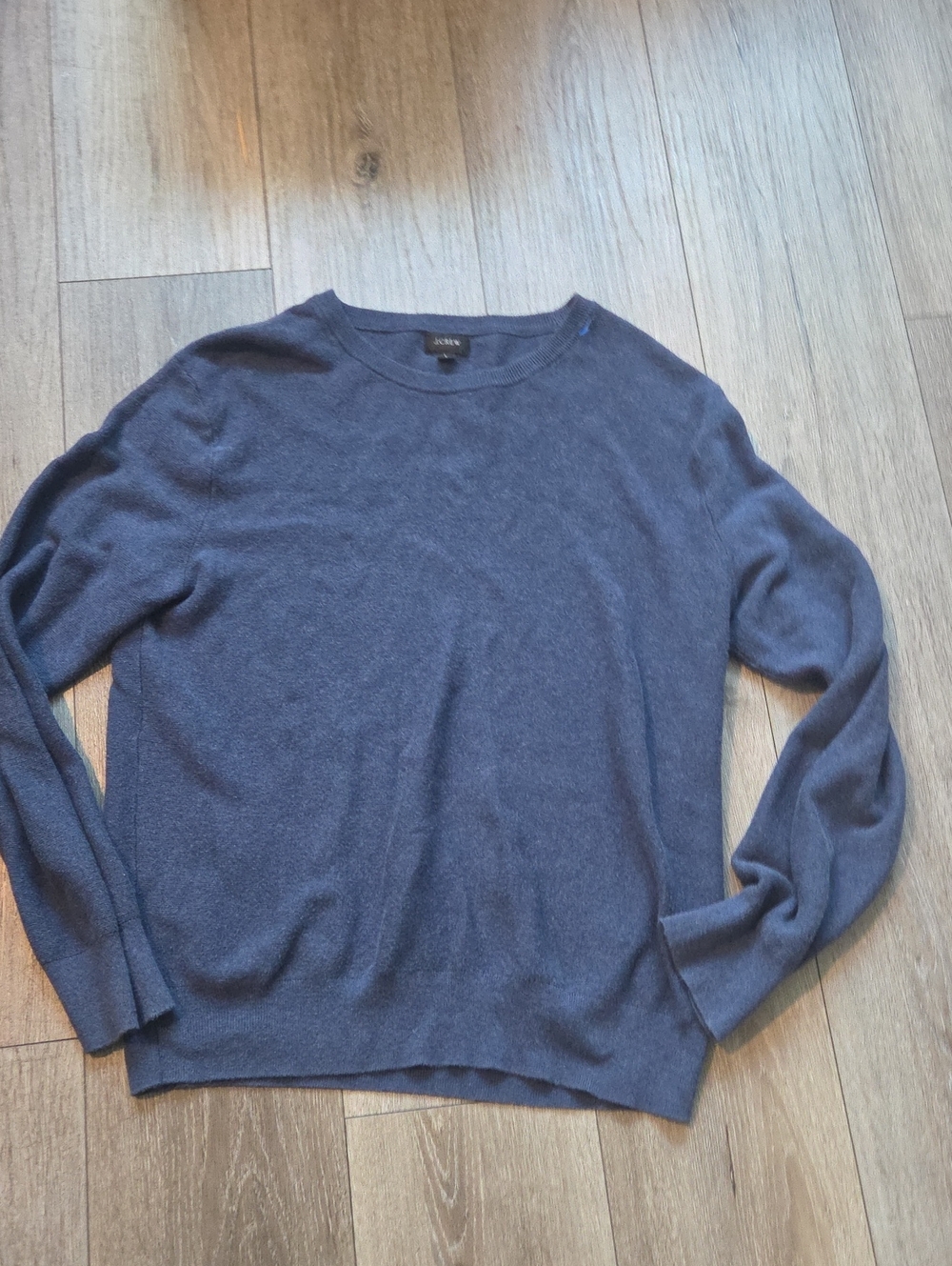 J. Crew Men's Crewneck Sweater in Navy Blue Heather